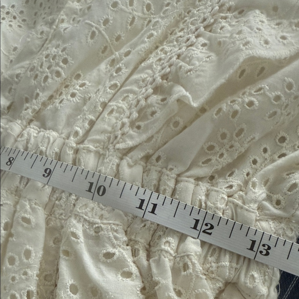 Chic White Ruffle Mini Dress - Picture 8 of 10